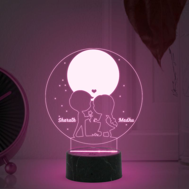 Customized Couple Night lamp With 16 Color Changing Light